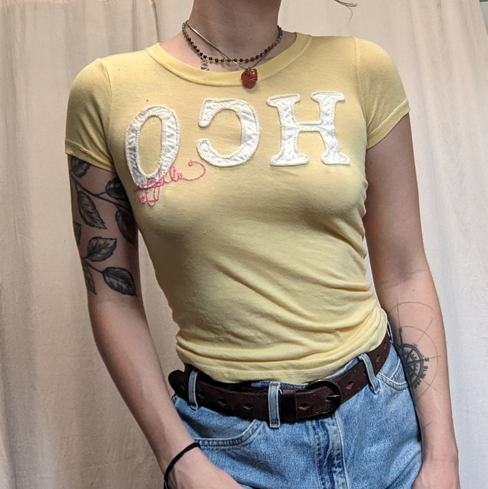 Vintage Yellow Hollister Tee